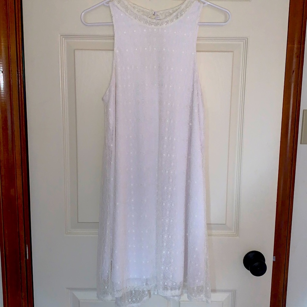 White lace dress